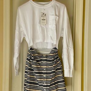 Zara mini dress midsection showing